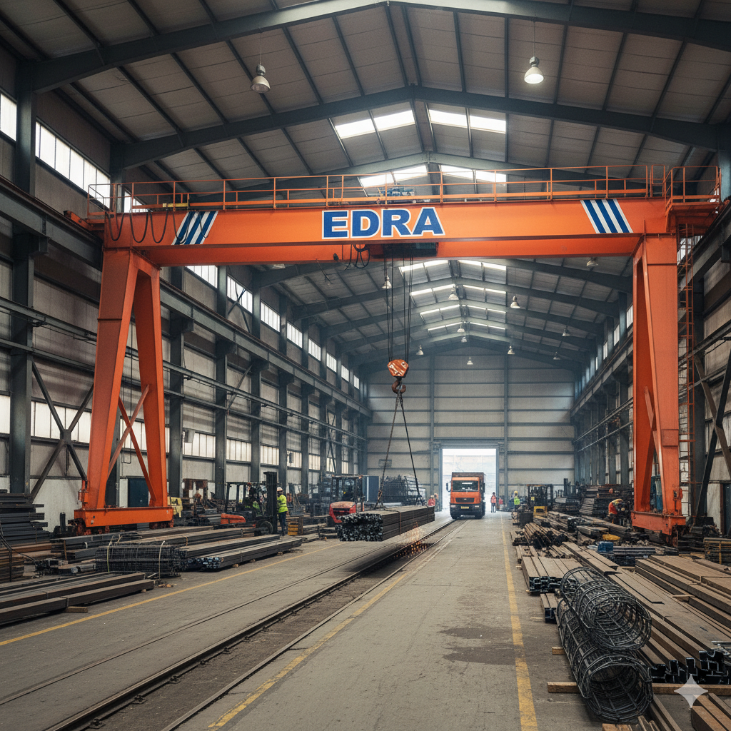 Grúa pórtico autoportante EDRA para exteriores